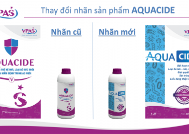 Thay đổi mẫu mã nhãn AQUACIDE